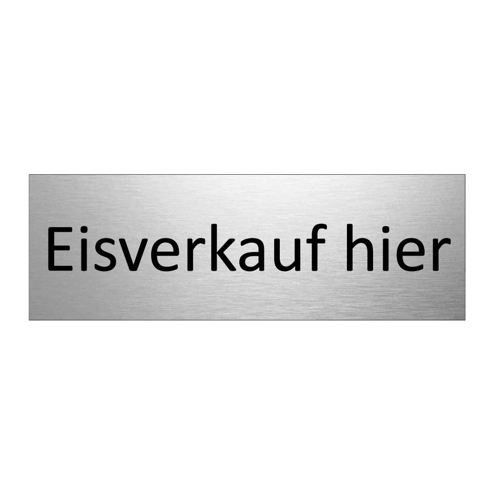 Eisverkauf hier