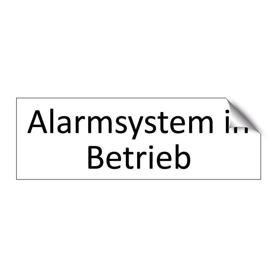 Alarmsystem in Betrieb