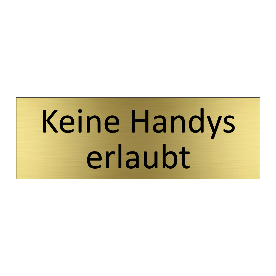 Keine Handys erlaubt