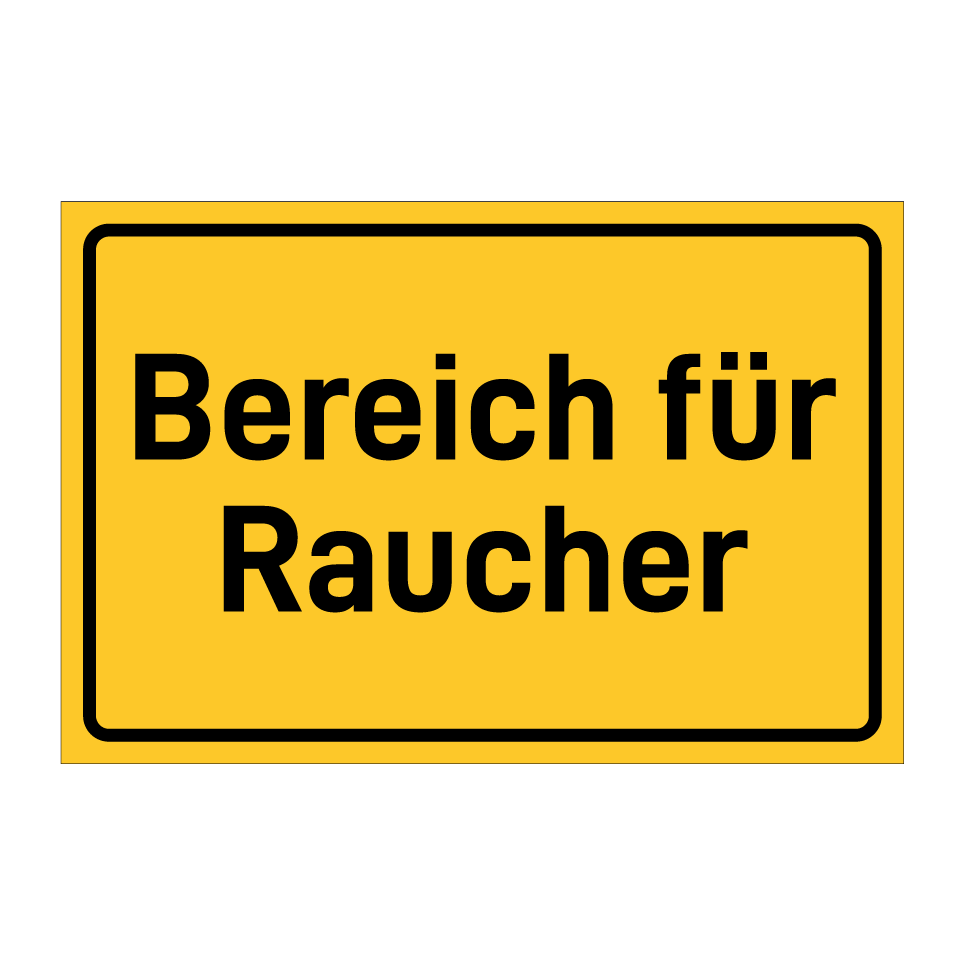 Bereich für Raucher
