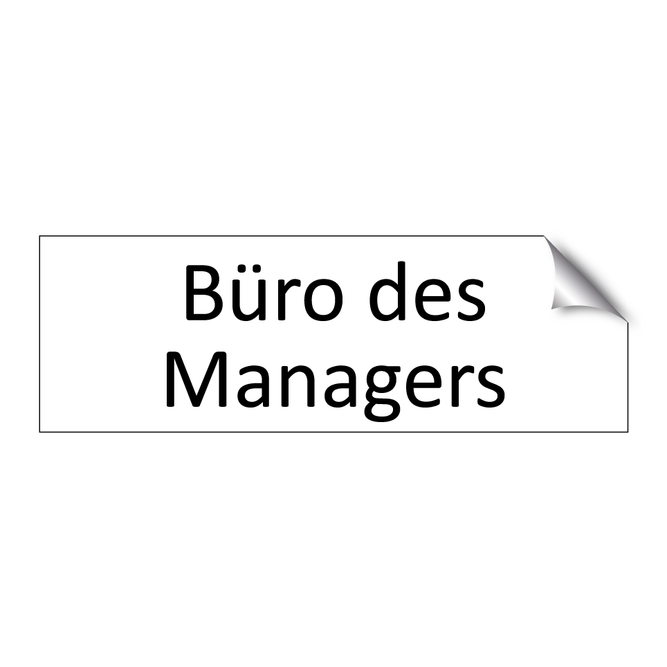 Büro des Managers