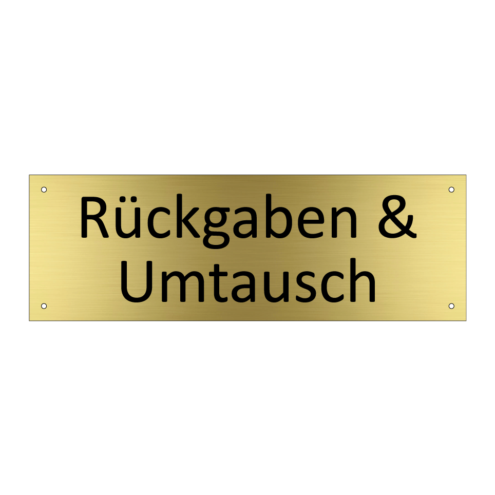 Rückgaben & Umtausch