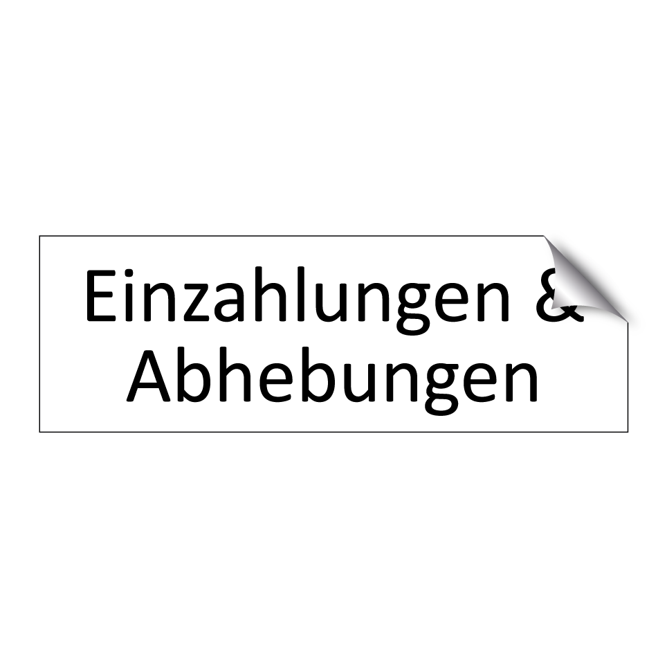 Einzahlungen & Abhebungen