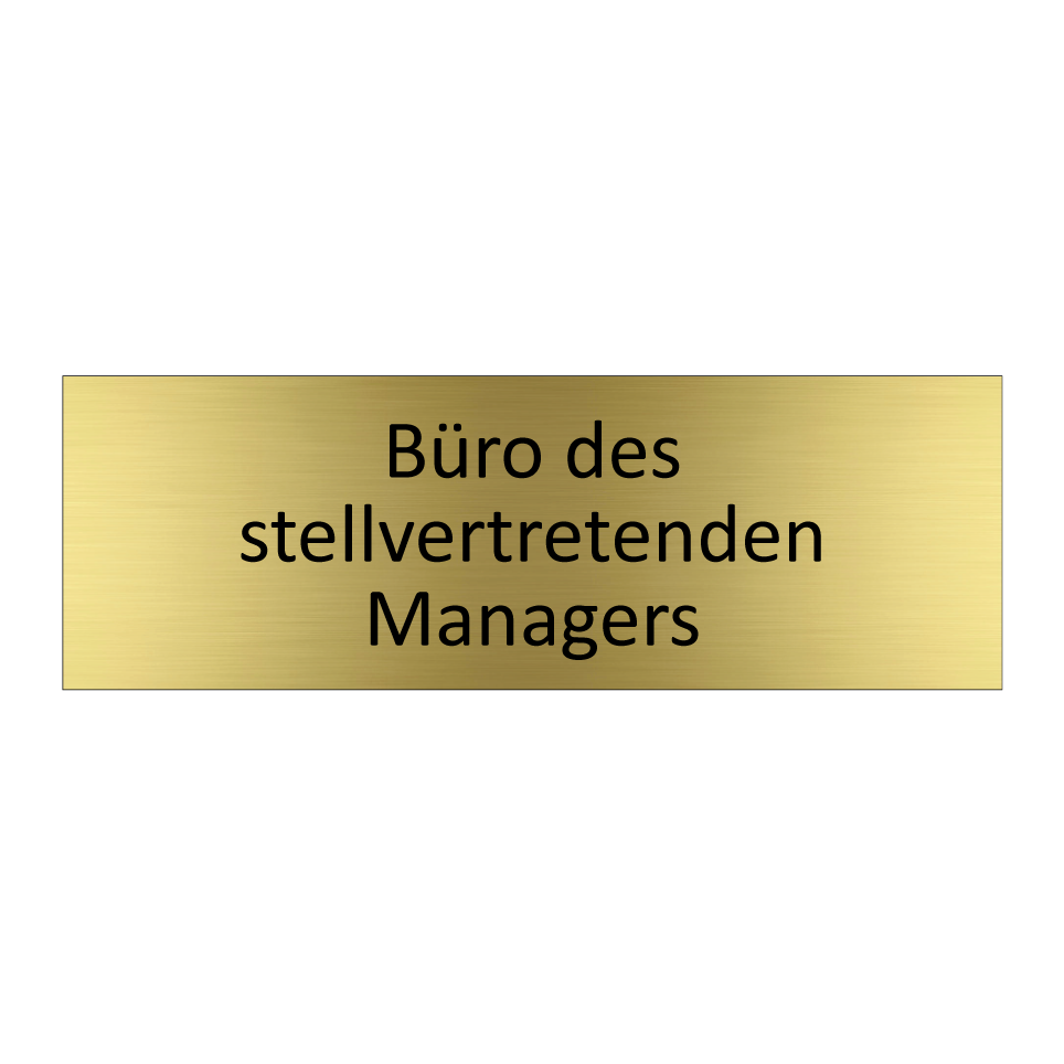 Büro des stellvertretenden Managers