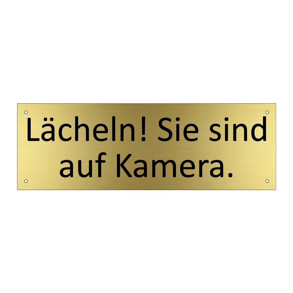 Lächeln! Sie sind auf Kamera.