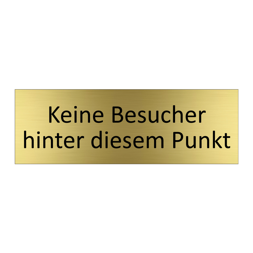 Keine Besucher hinter diesem Punkt