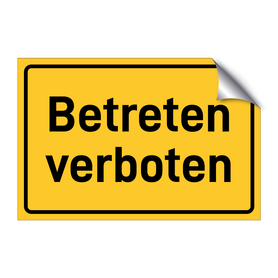 Betreten verboten