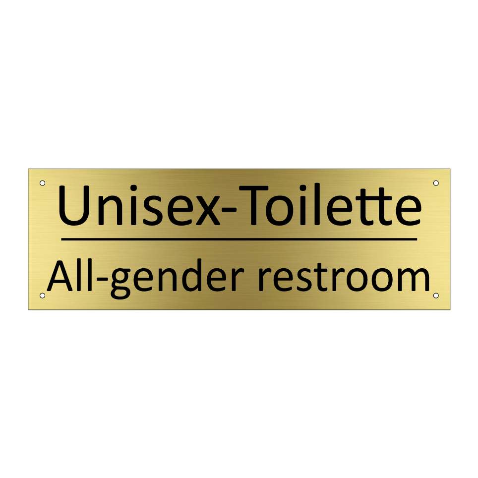 Unisex-Toilette - All-gender restroom