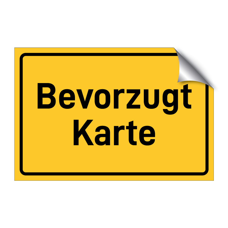 Bevorzugt Karte