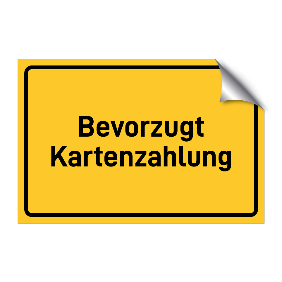 Bevorzugt Kartenzahlung