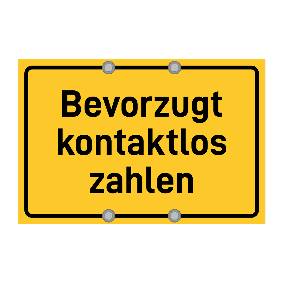 Bevorzugt kontaktlos zahlen