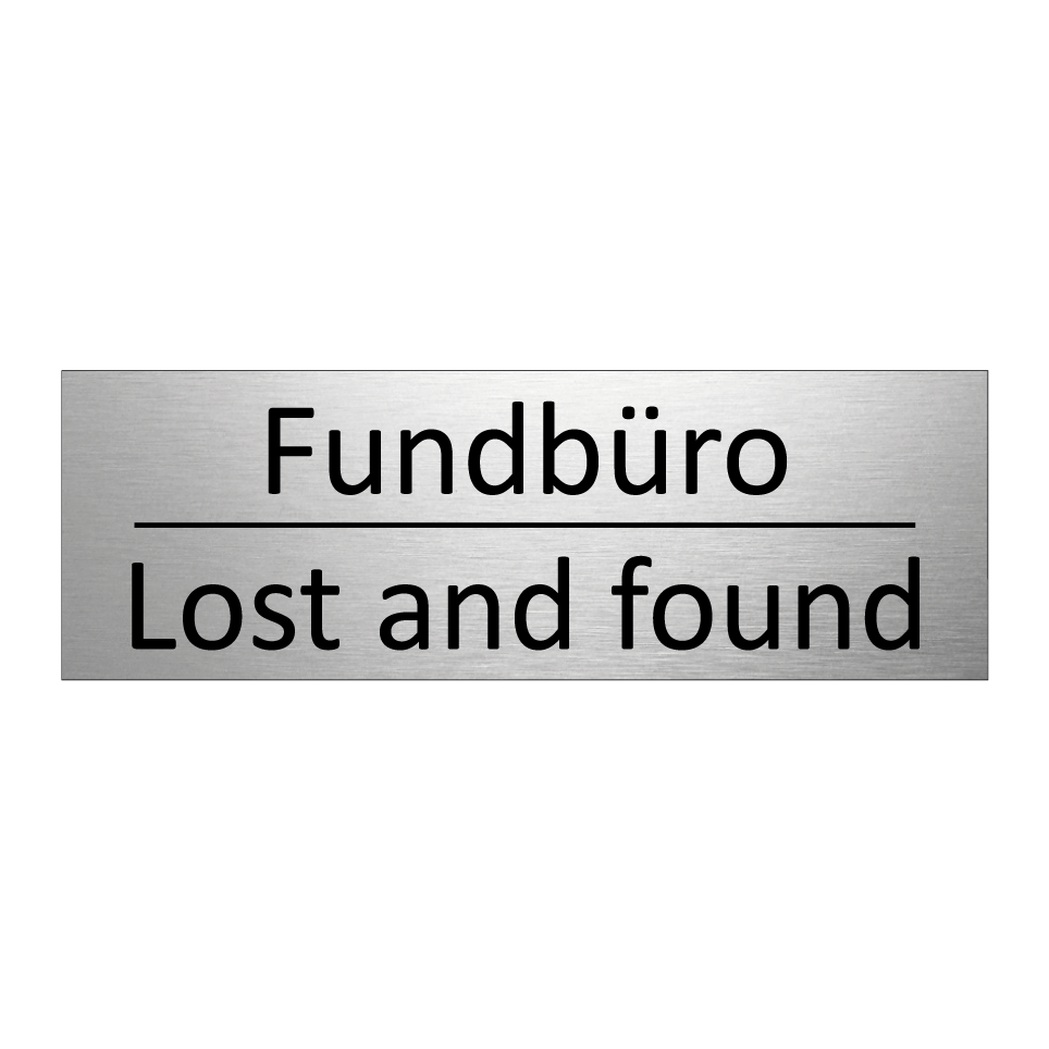 Fundbüro - Lost and found