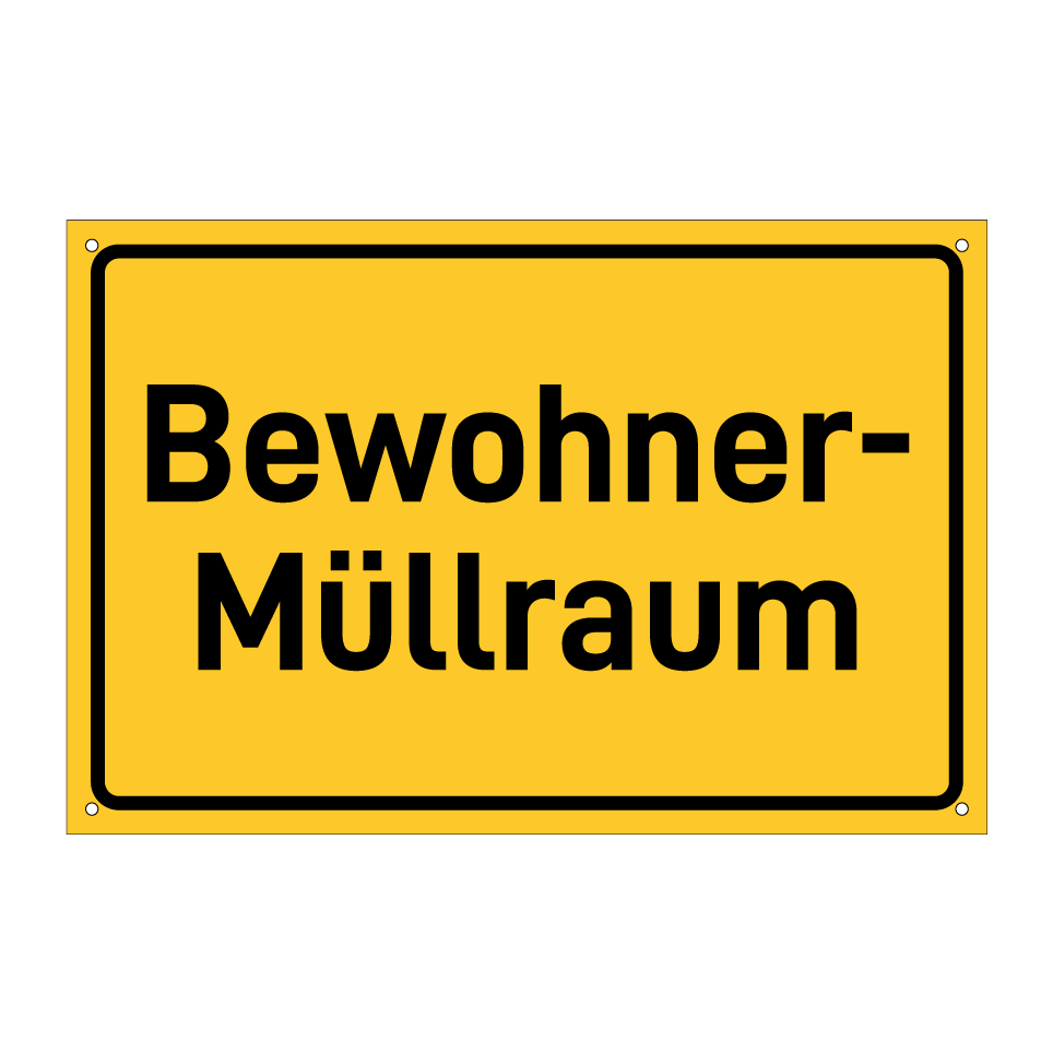 Bewohner- Müllraum