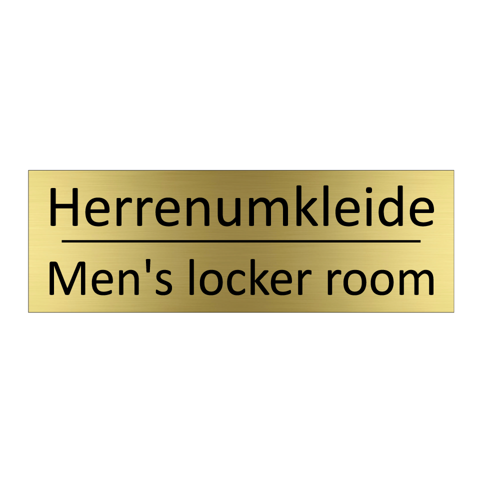 Herrenumkleide - Men's locker room