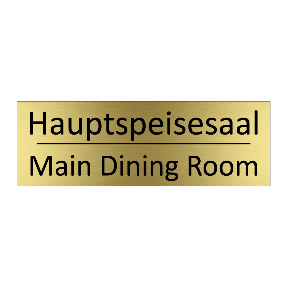 Hauptspeisesaal - Main Dining Room