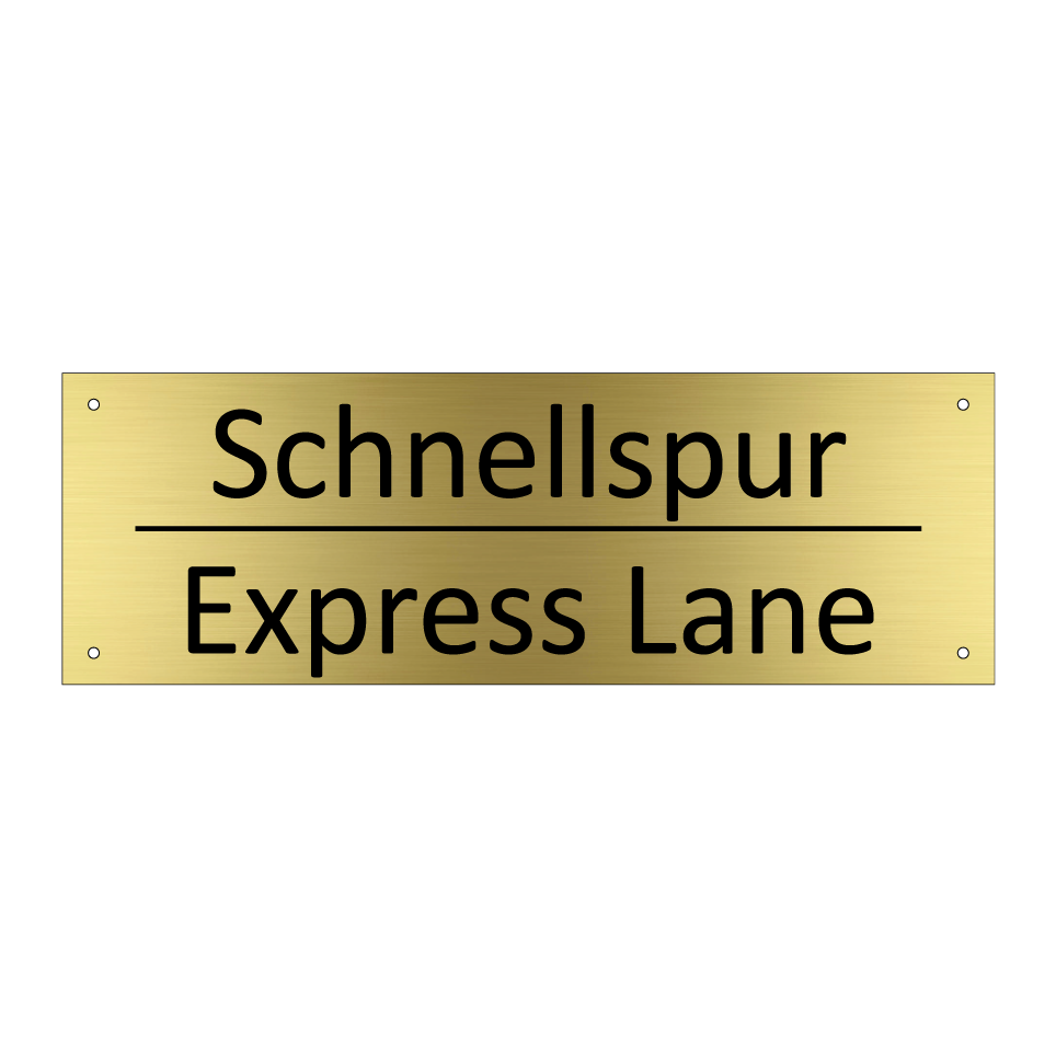 Schnellspur - Express Lane