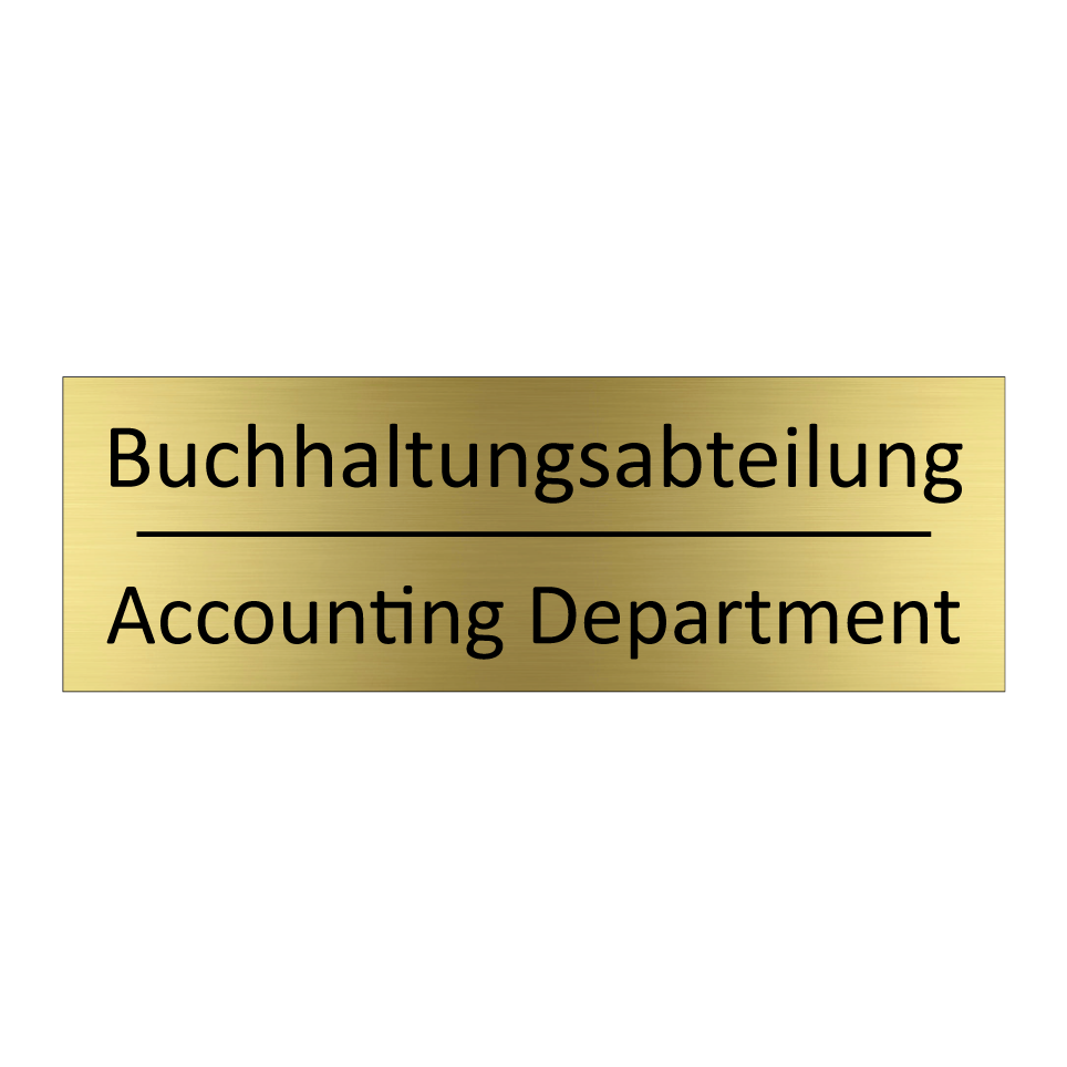 Buchhaltungsabteilung - Accounting Department
