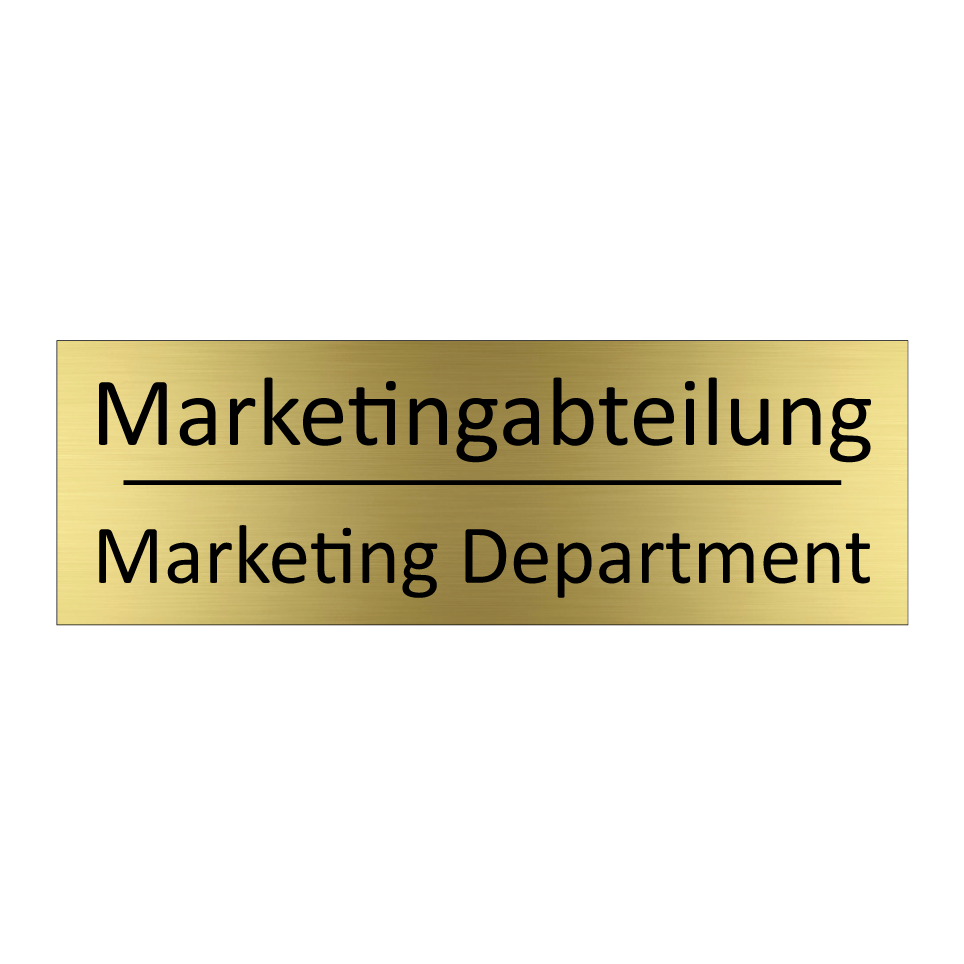 Marketingabteilung - Marketing Department