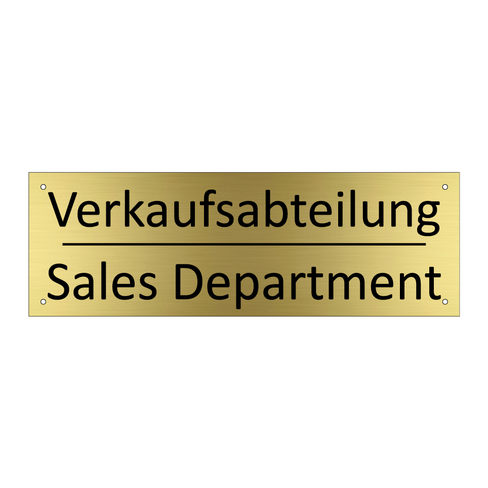 Verkaufsabteilung - Sales Department