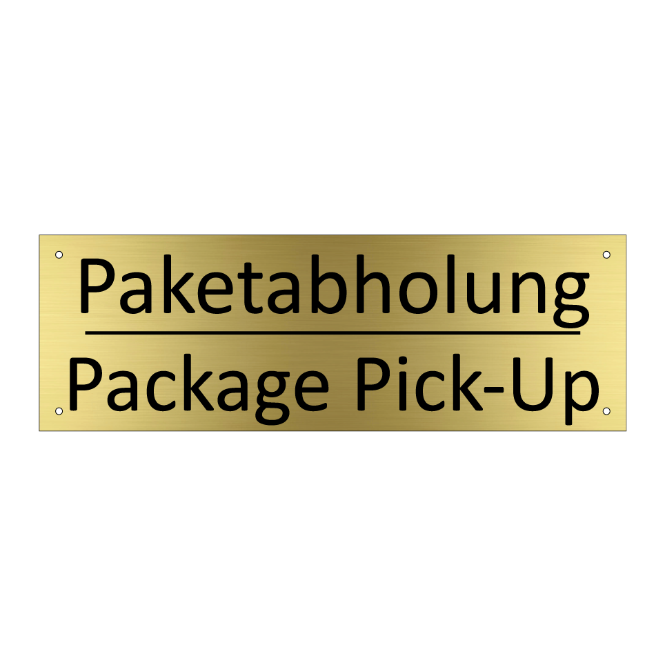 Paketabholung - Package Pick-Up
