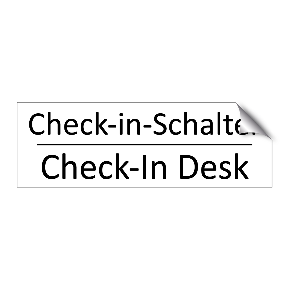 Check-in-Schalter - Check-In Desk
