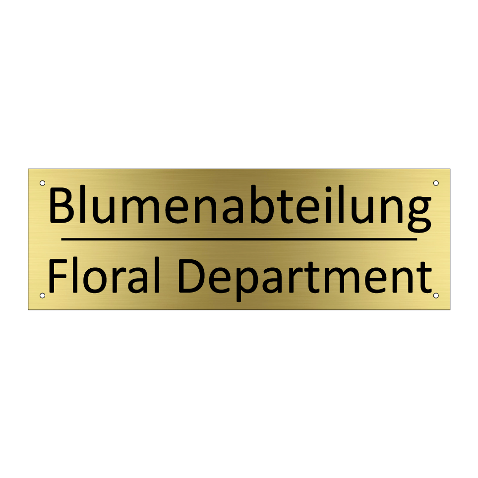 Blumenabteilung - Floral Department