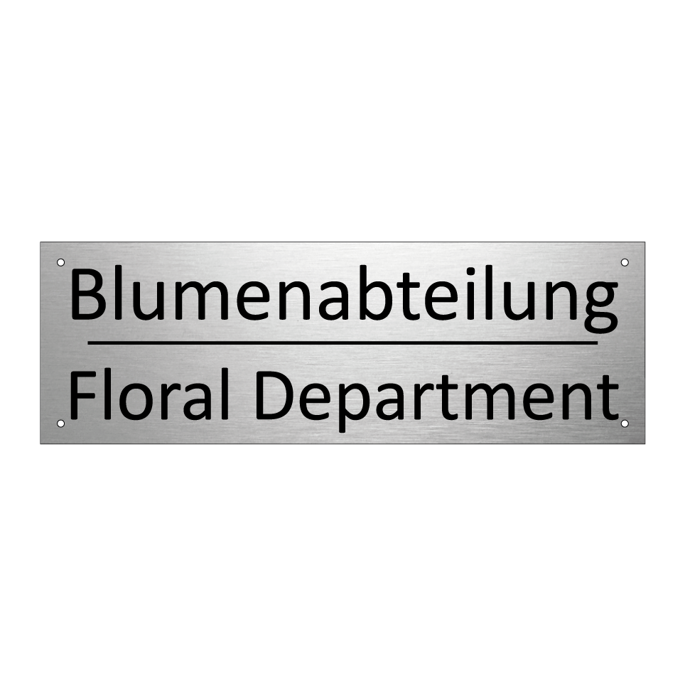 Blumenabteilung - Floral Department