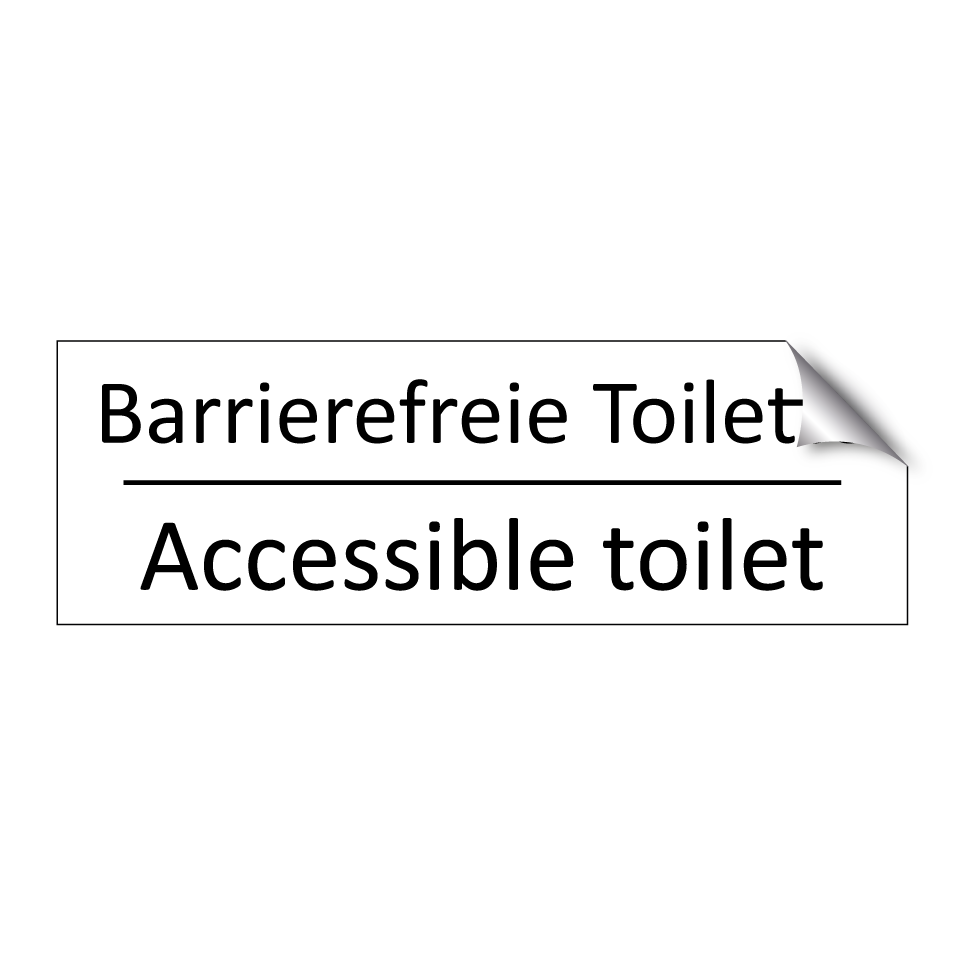 Barrierefreie Toilette - Accessible toilet
