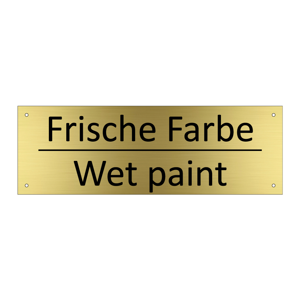 Frische Farbe - Wet paint