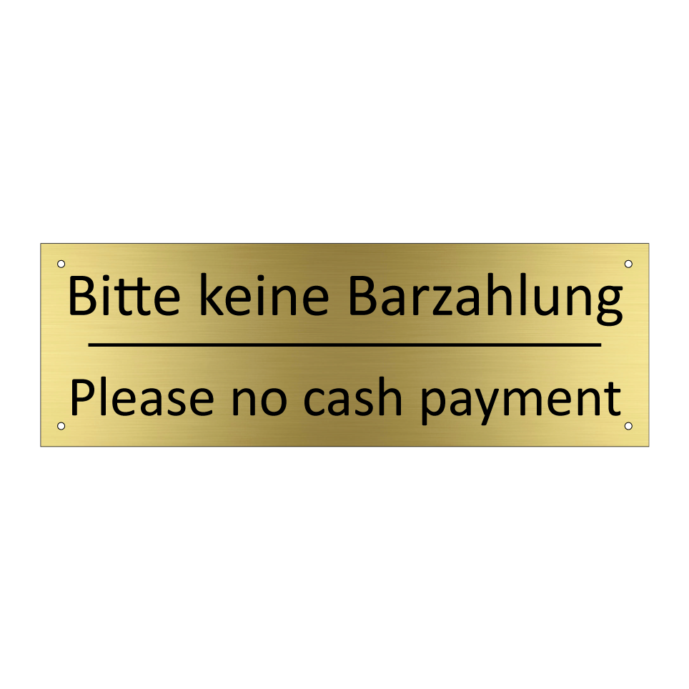 Bitte keine Barzahlung - Please no cash payment