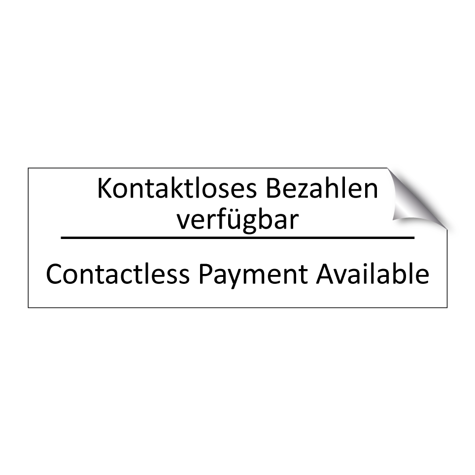 Kontaktloses Bezahlen verfügbar /.../ - Contactless Payment Available
