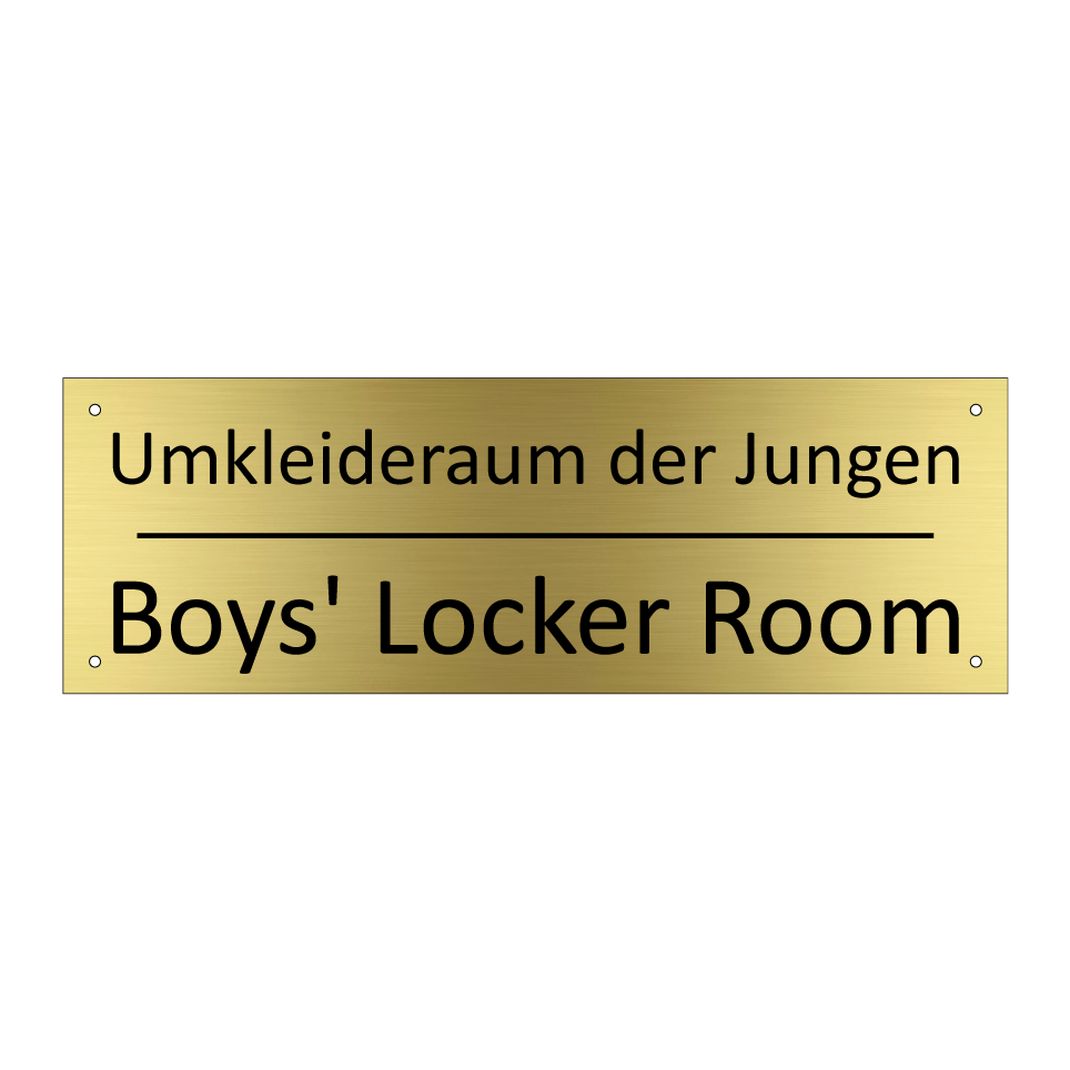 Umkleideraum der Jungen - Boys' Locker Room