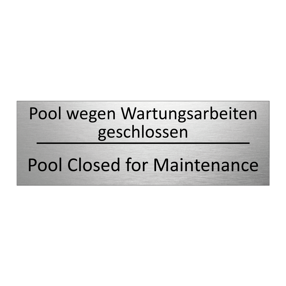 Pool wegen Wartungsarbeiten geschlossen /.../ - Pool Closed for Maintenance