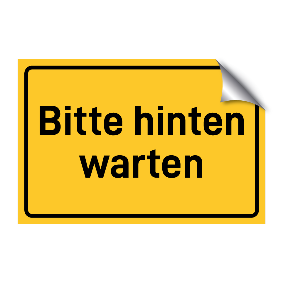 Bitte hinten warten