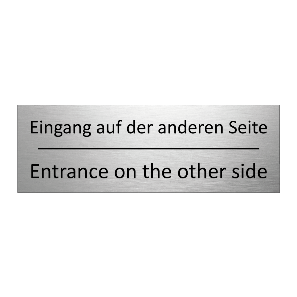Eingang auf der anderen Seite - Entrance on the other side