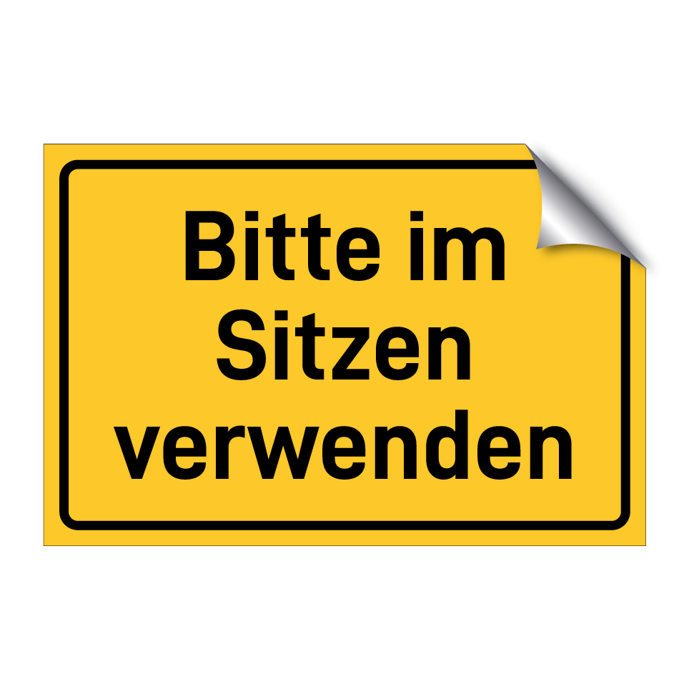 Bitte im Sitzen verwenden