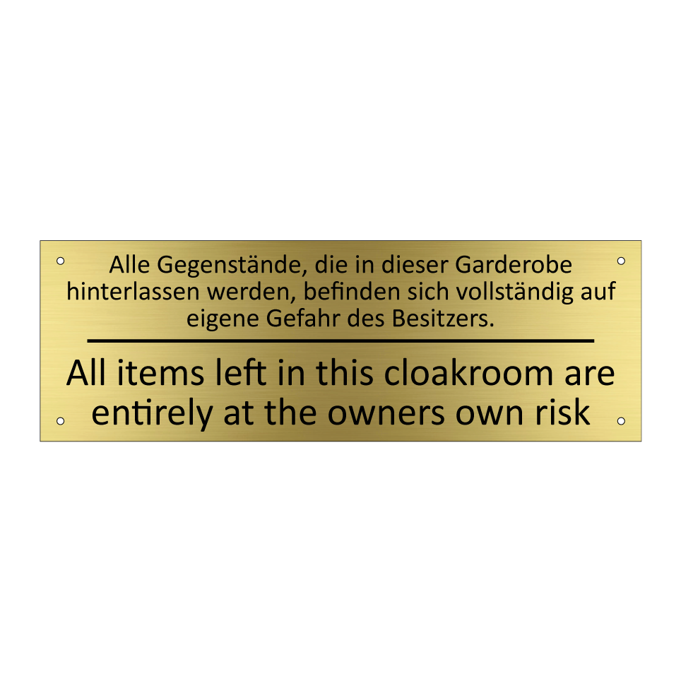 Alle Gegenstände, die in dieser /.../ - All items left in this cloakroom /.../