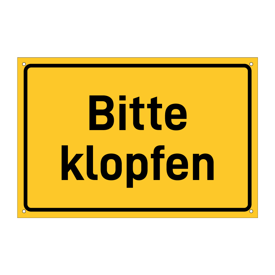 Bitte klopfen