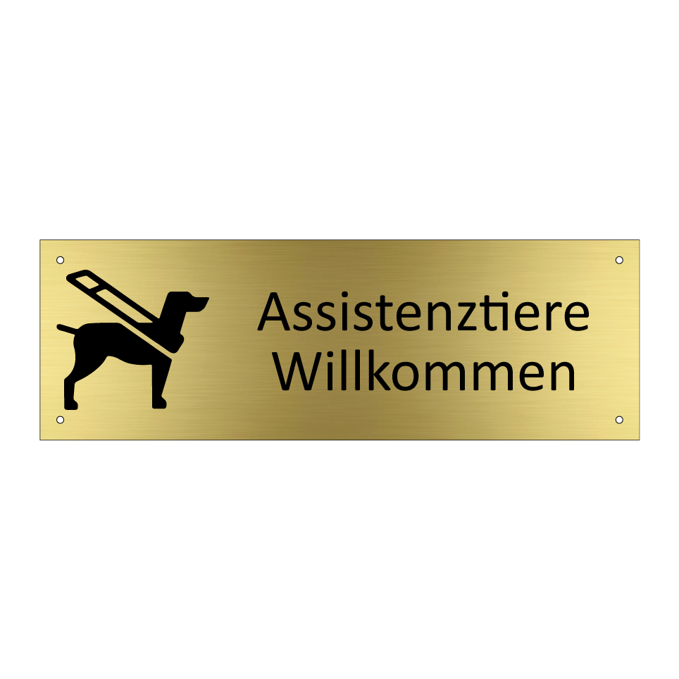 Assistenztiere Willkommen