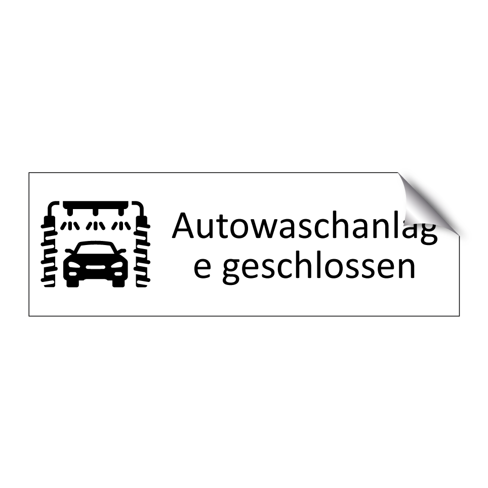 Autowaschanlage geschlossen