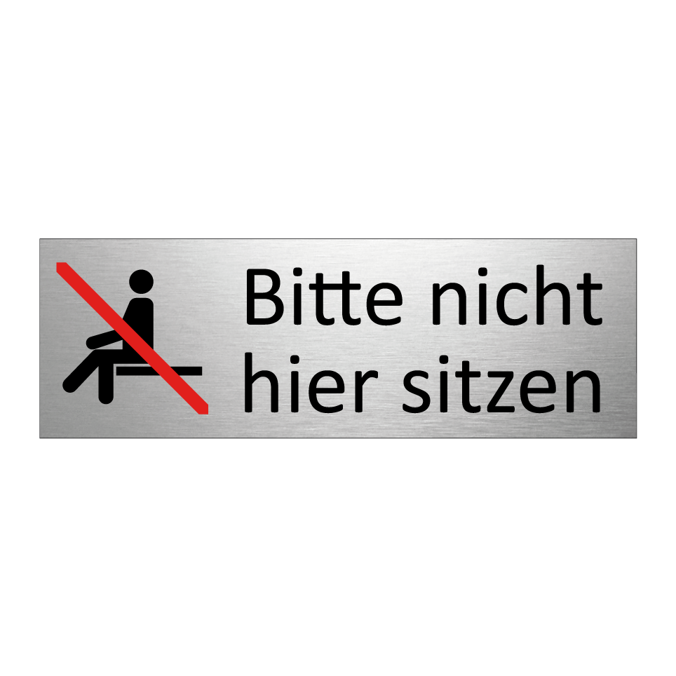Bitte nicht hier sitzen