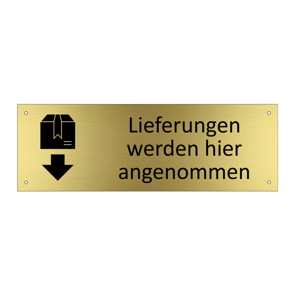 Lieferungen werden hier angenommen