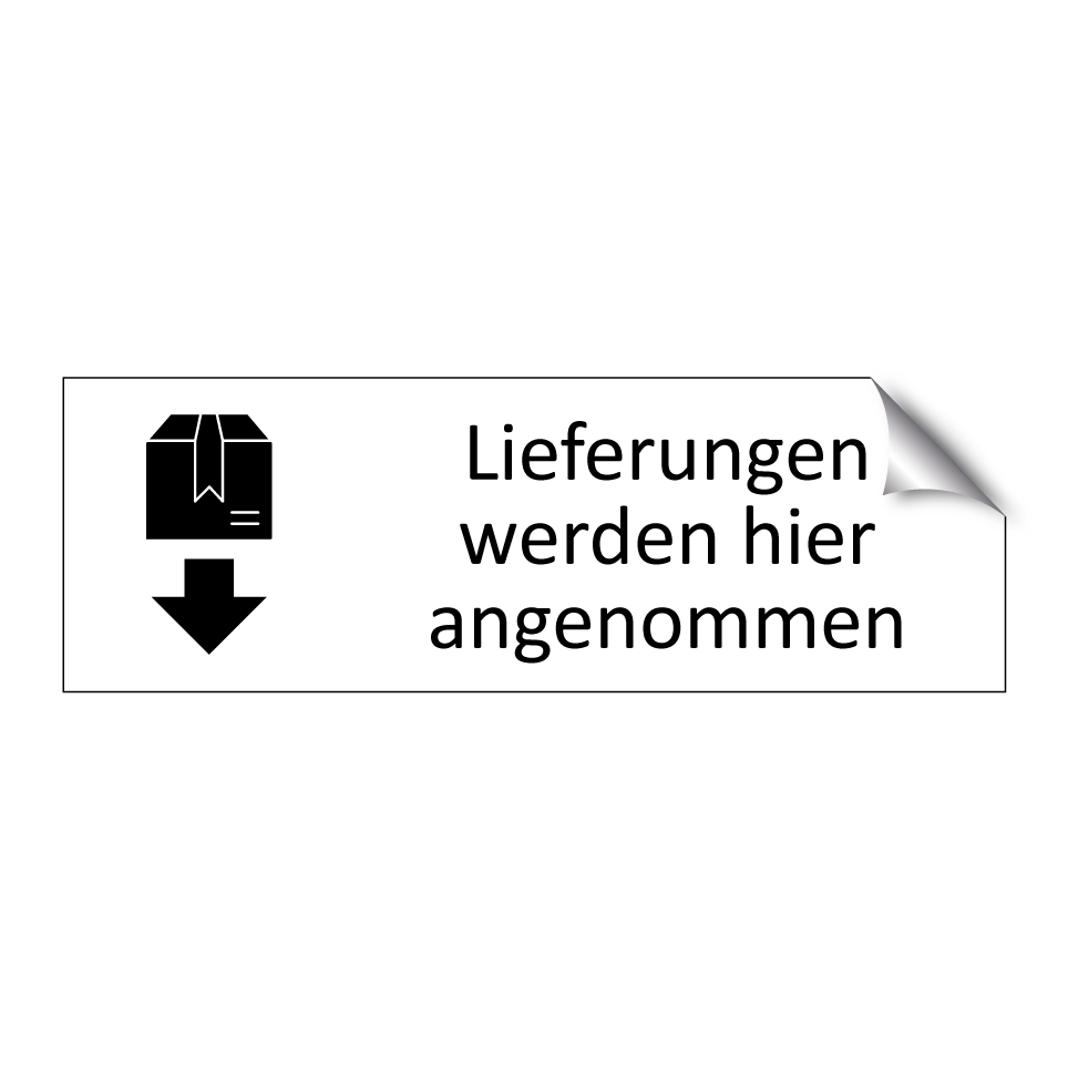 Lieferungen werden hier angenommen