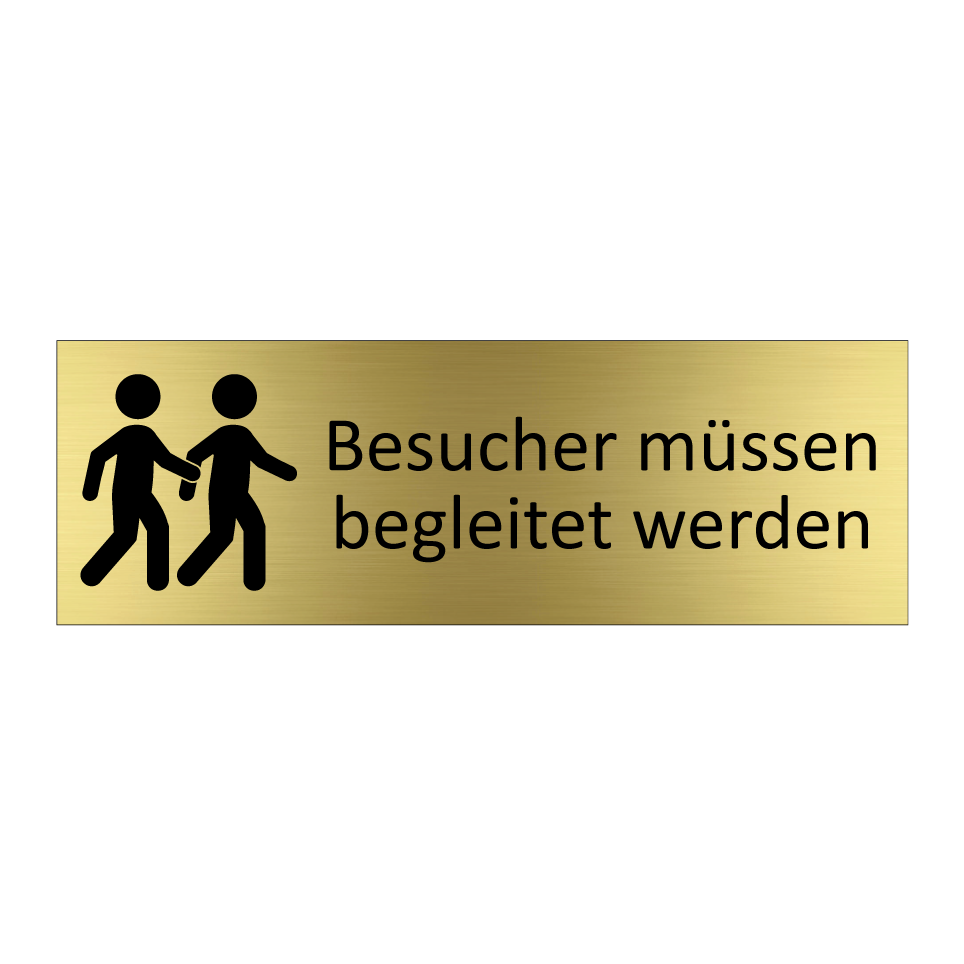 Besucher müssen begleitet werden