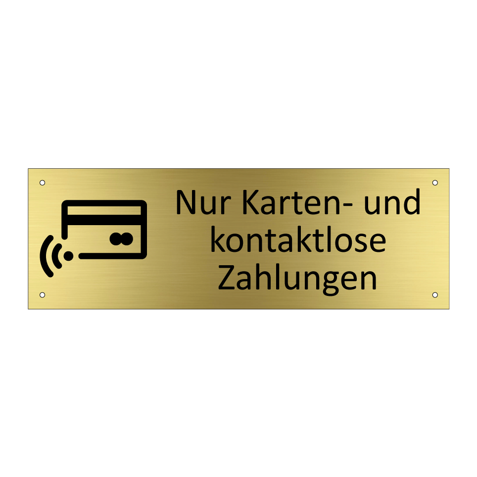 Nur Karten- und kontaktlose Zahlungen