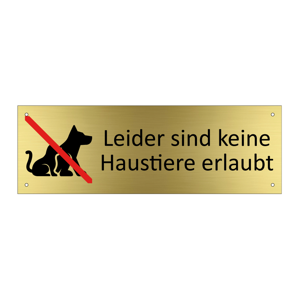 Leider sind keine Haustiere erlaubt