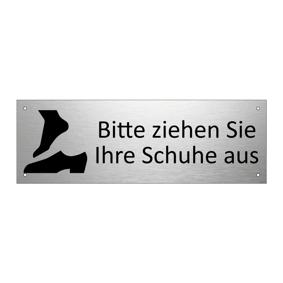 Bitte ziehen Sie Ihre Schuhe aus