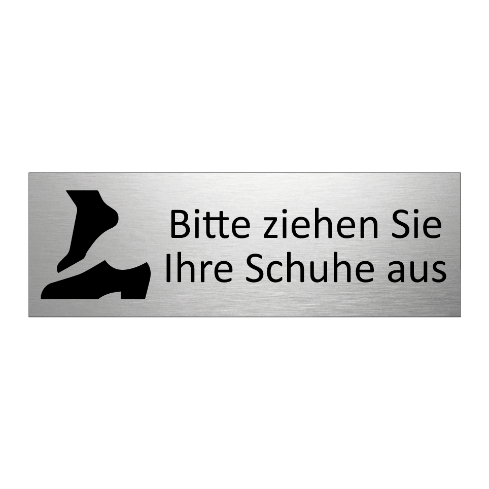 Bitte ziehen Sie Ihre Schuhe aus