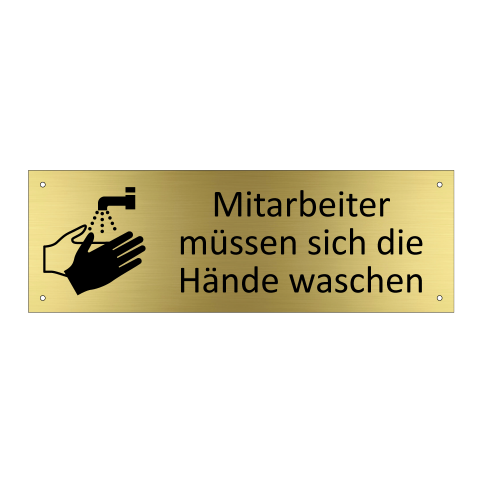 Mitarbeiter müssen sich die Hände waschen