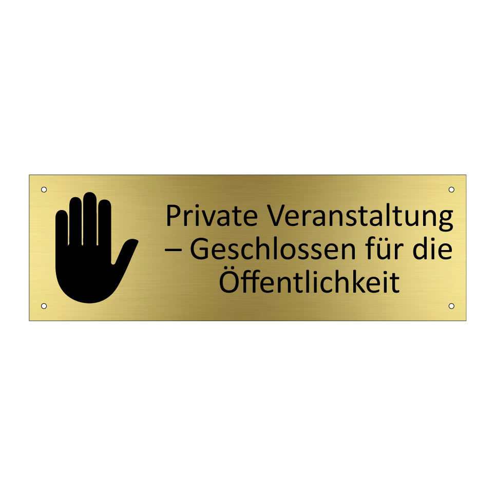 Private Veranstaltung – Geschlossen für die Öffentlichkeit